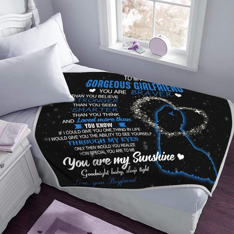 Gift For Girlfriend Message For Girlfriend Blanket Gift For Girlfriend Message For Girlfriend Blanket