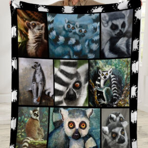 Lemurs Animals Lover Ultra Soft Cozy Plush Fleece Blanket