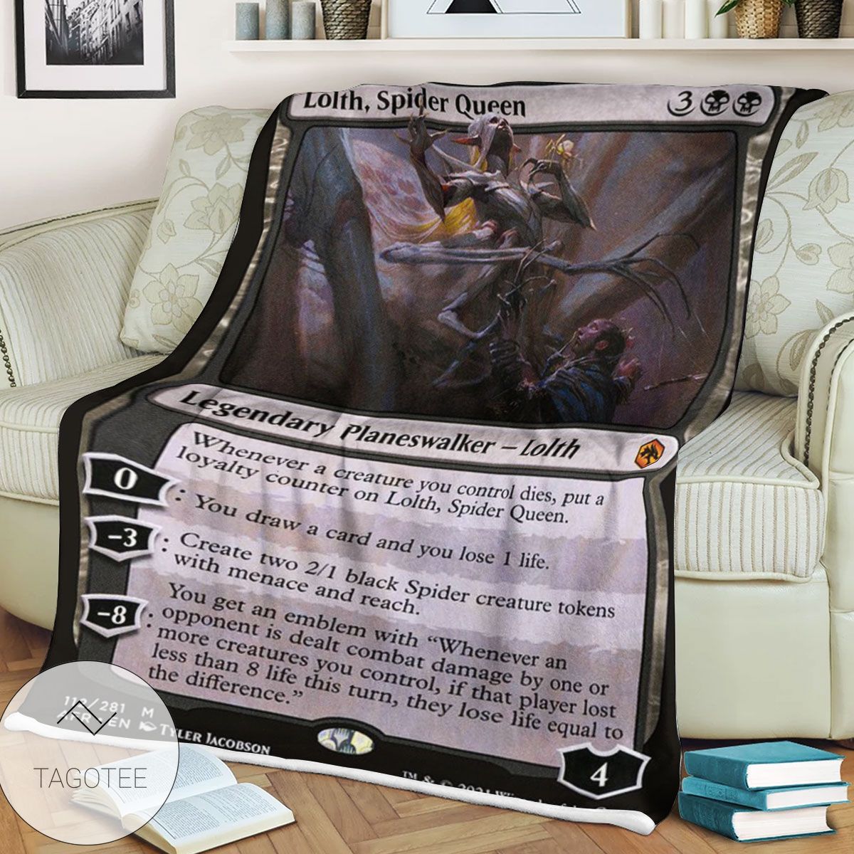 Afr 112 Lolth Spider Queen Magic The Gathering Mtg Blanket Afr 112 Lolth Spider Queen Magic The Gathering Mtg Blanket