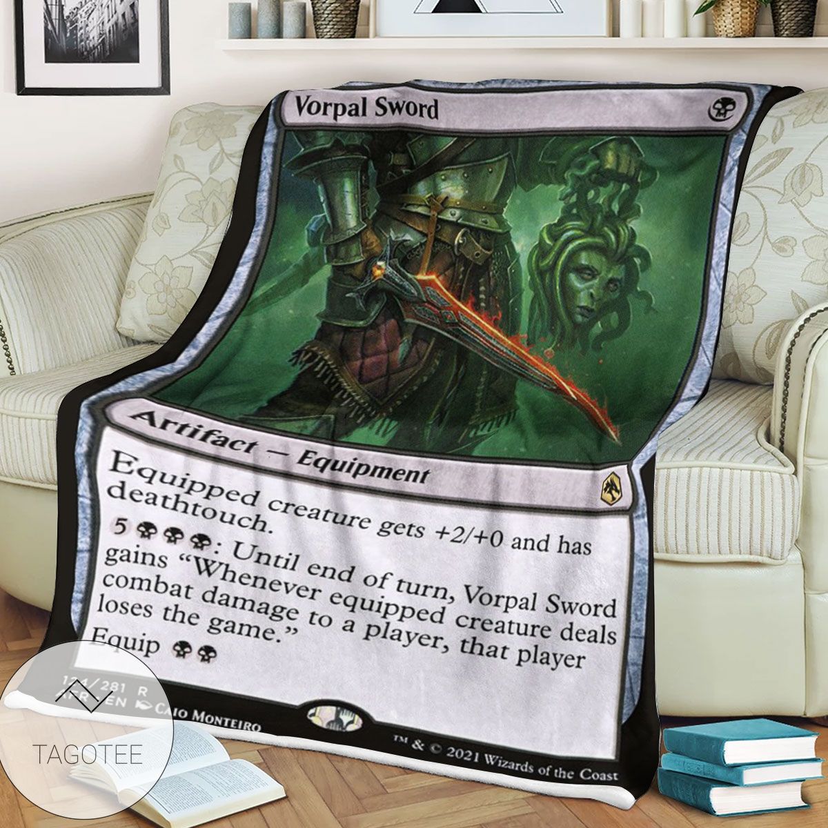 Afr 124 Vorpal Sword Magic The Gathering Mtg Blanket Afr 124 Vorpal Sword Magic The Gathering Mtg Blanket