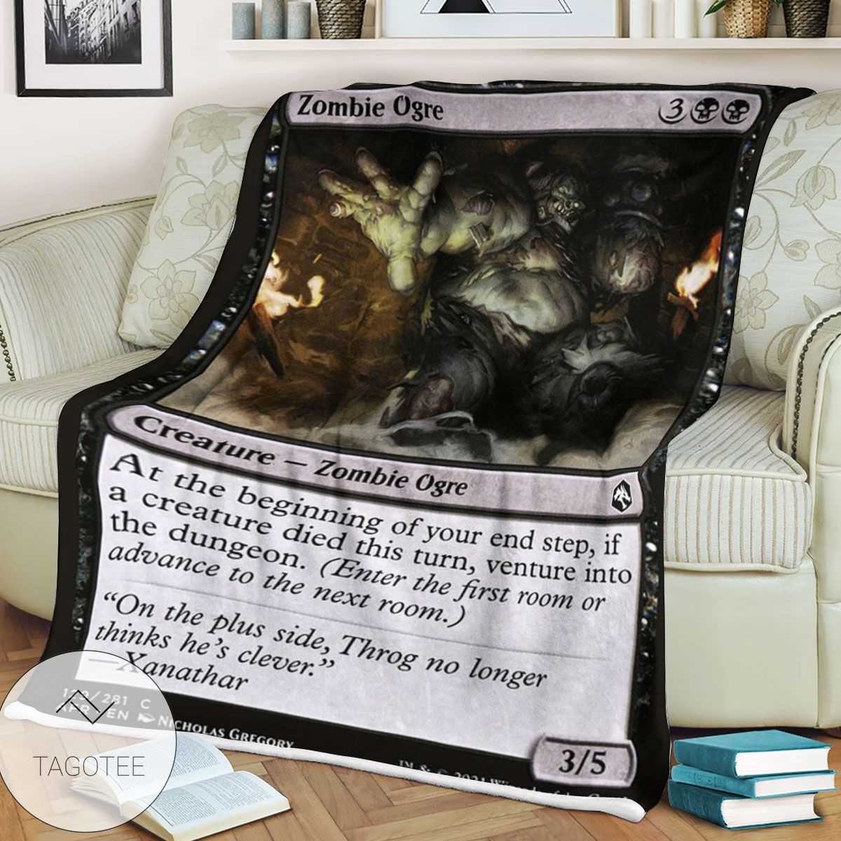 Afr 129 Zombie Ogre Magic The Gathering Mtg Blanket Afr 129 Zombie Ogre Magic The Gathering Mtg Blanket