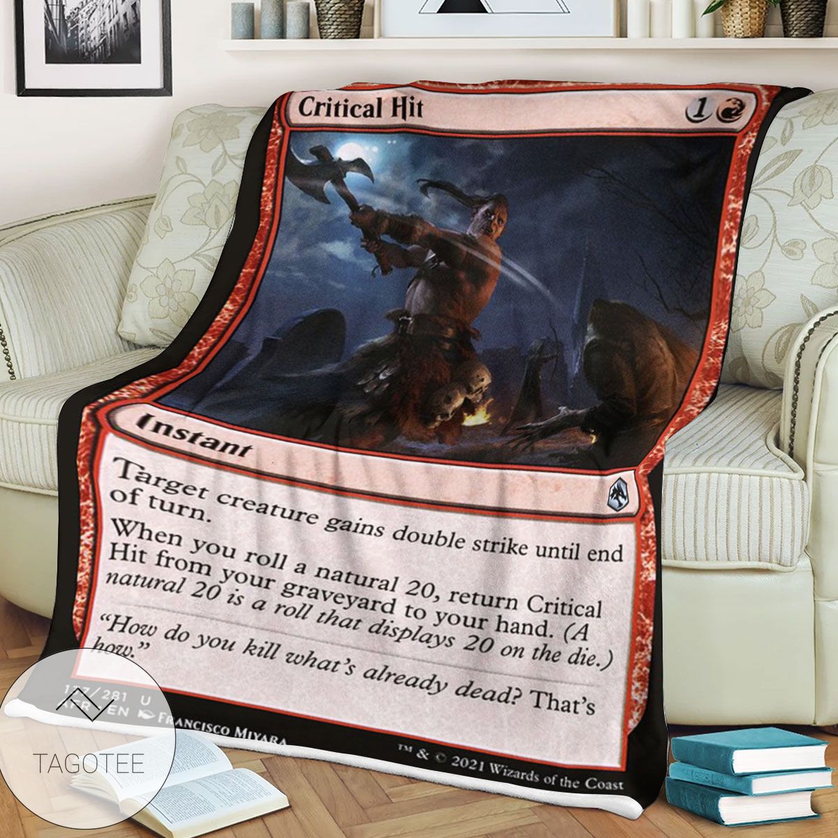 Afr 137 Critical Hit Magic The Gathering Mtg Blanket Afr 137 Critical Hit Magic The Gathering Mtg Blanket