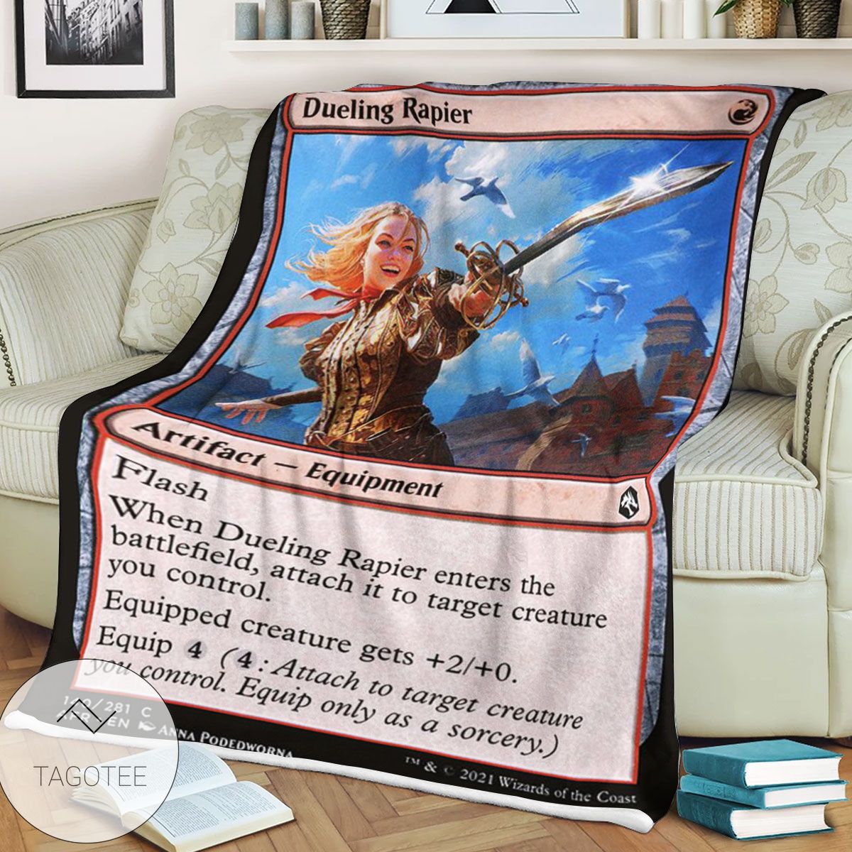 Afr 140 Dueling Rapier Magic The Gathering Mtg Blanket Afr 140 Dueling Rapier Magic The Gathering Mtg Blanket
