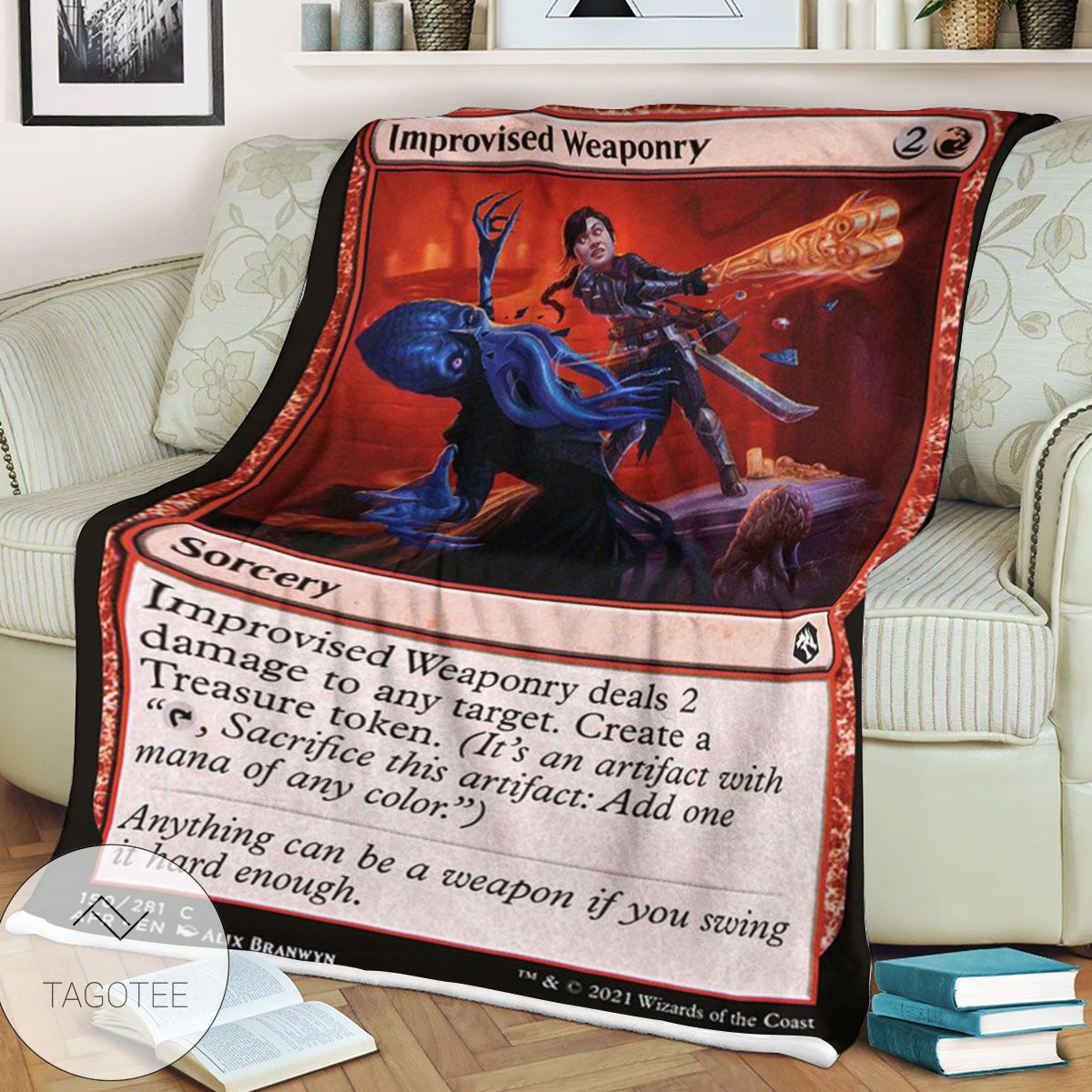 Afr 150 Improvised Weaponry Magic The Gathering Mtg Blanket Afr 150 Improvised Weaponry Magic The Gathering Mtg Blanket