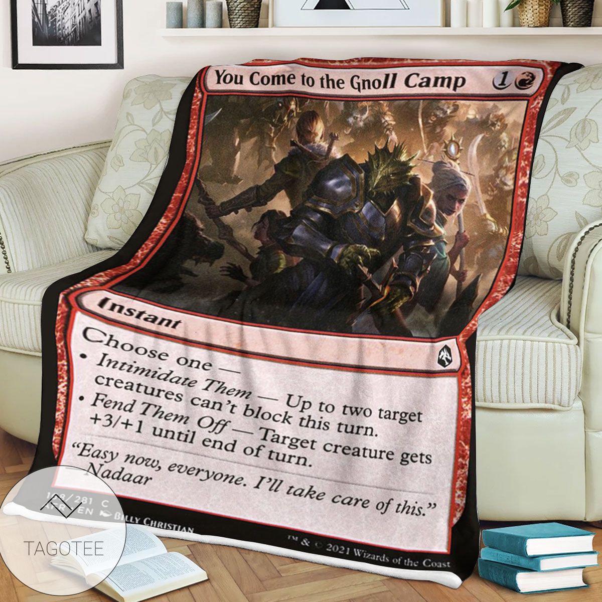 Afr 168 You Come To The Gnoll Camp Magic The Gathering Mtg Blanket Afr 168 You Come To The Gnoll Camp Magic The Gathering Mtg Blanket