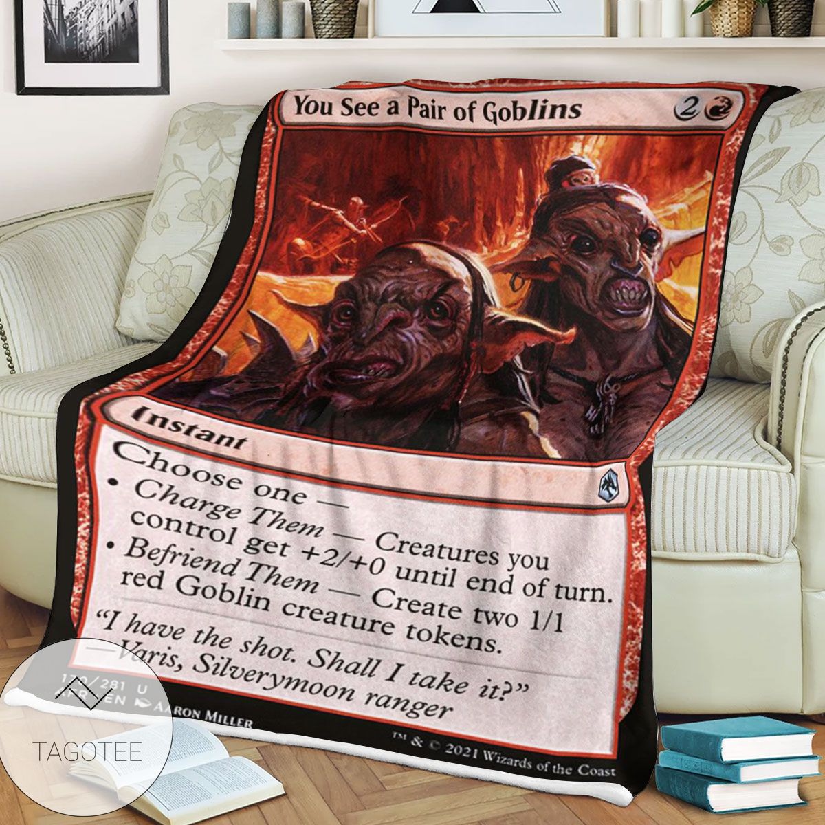 Afr 170 You See A Pair Of Goblins Magic The Gathering Mtg Blanket Afr 170 You See A Pair Of Goblins Magic The Gathering Mtg Blanket