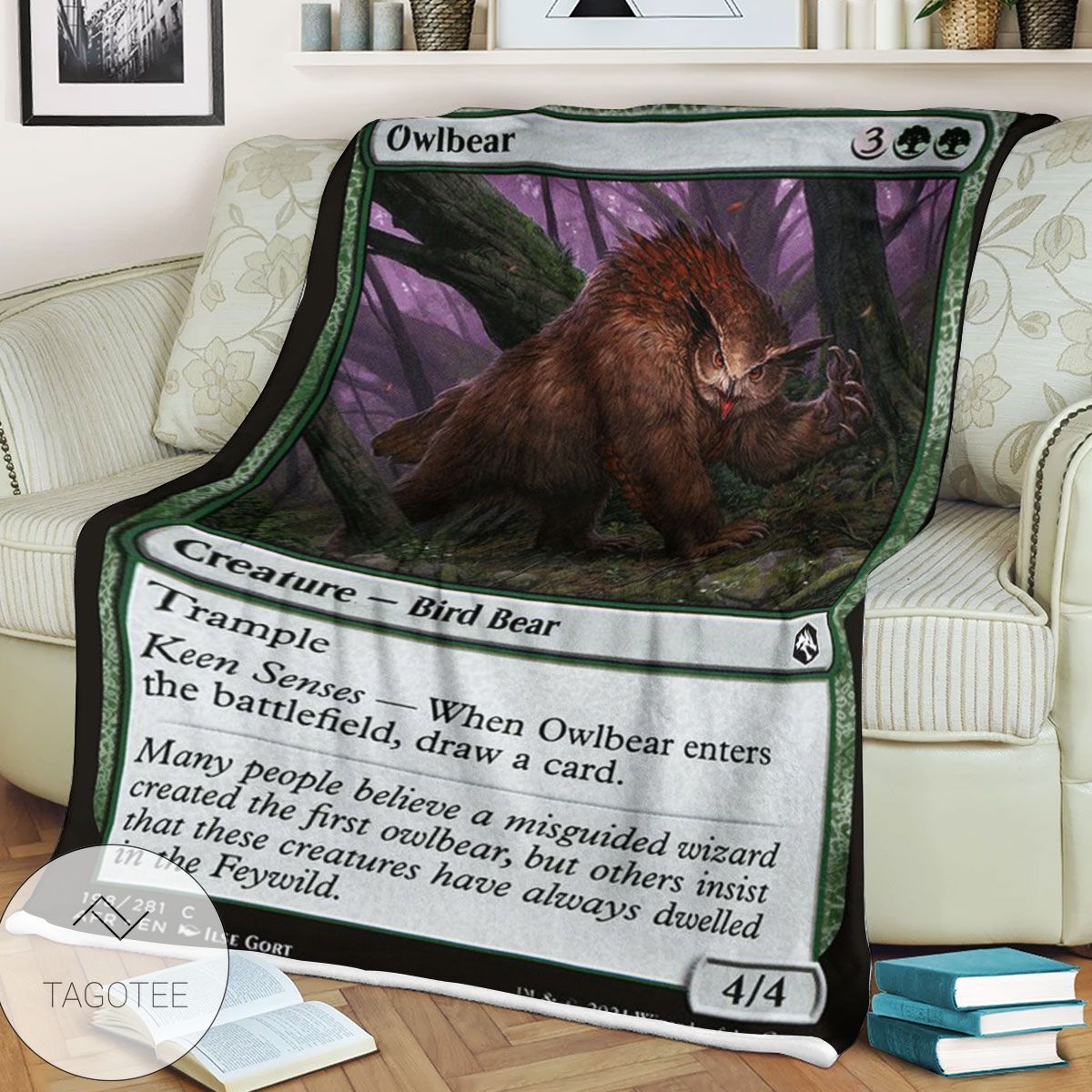 Afr 198 Owlbear Magic The Gathering Mtg Blanket Afr 198 Owlbear Magic The Gathering Mtg Blanket