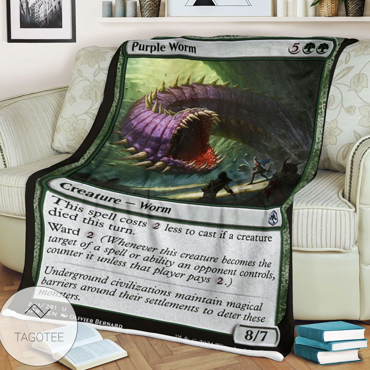 Afr 201 Purple Worm Magic The Gathering Mtg Blanket Afr 201 Purple Worm Magic The Gathering Mtg Blanket
