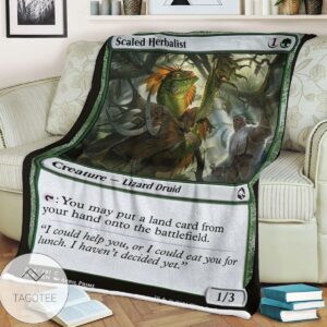 Afr 204 Scaled Herbalist Magic The Gathering Mtg Blanket