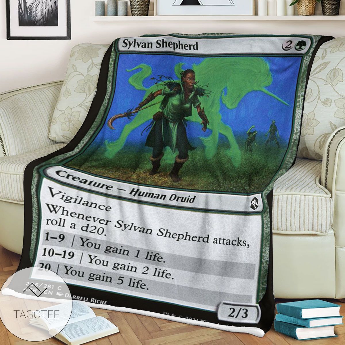 Afr 206 Sylvan Shepherd Magic The Gathering Mtg Blanket Afr 206 Sylvan Shepherd Magic The Gathering Mtg Blanket