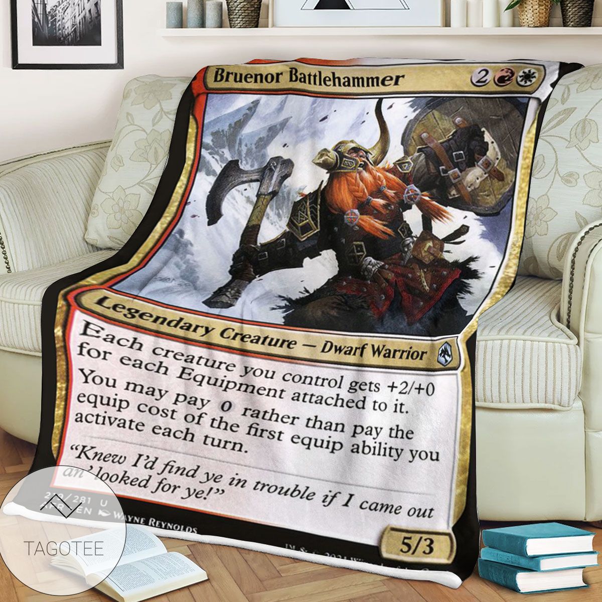 Afr 219 Bruenor Battlehammer Magic The Gathering Mtg Blanket Afr 219 Bruenor Battlehammer Magic The Gathering Mtg Blanket