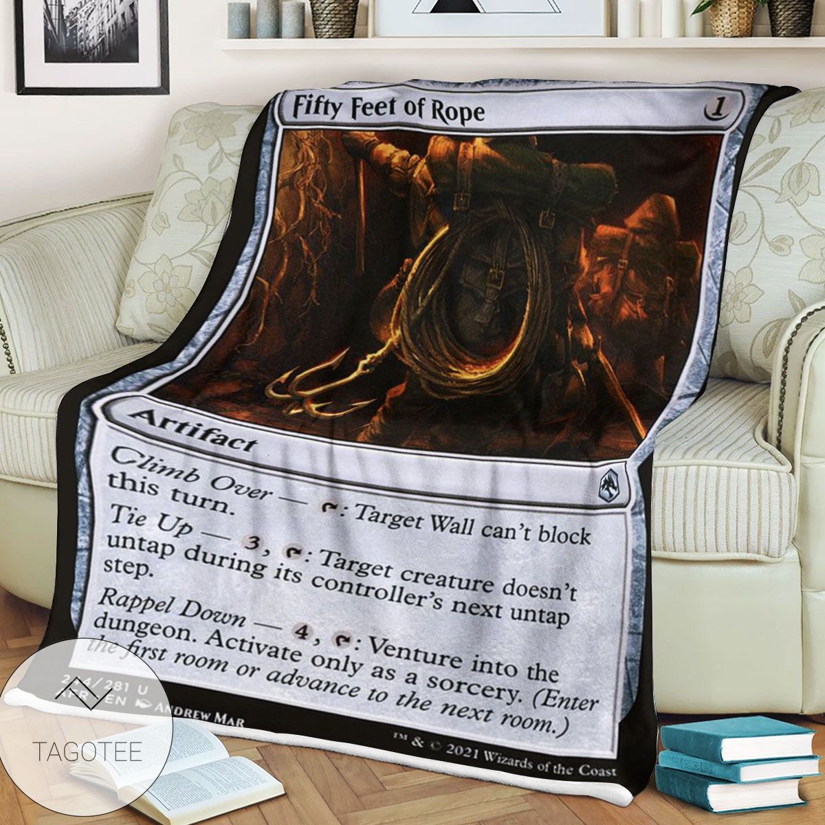 Afr 244 Fifty Feet Of Rope Magic The Gathering Mtg Blanket Afr 244 Fifty Feet Of Rope Magic The Gathering Mtg Blanket