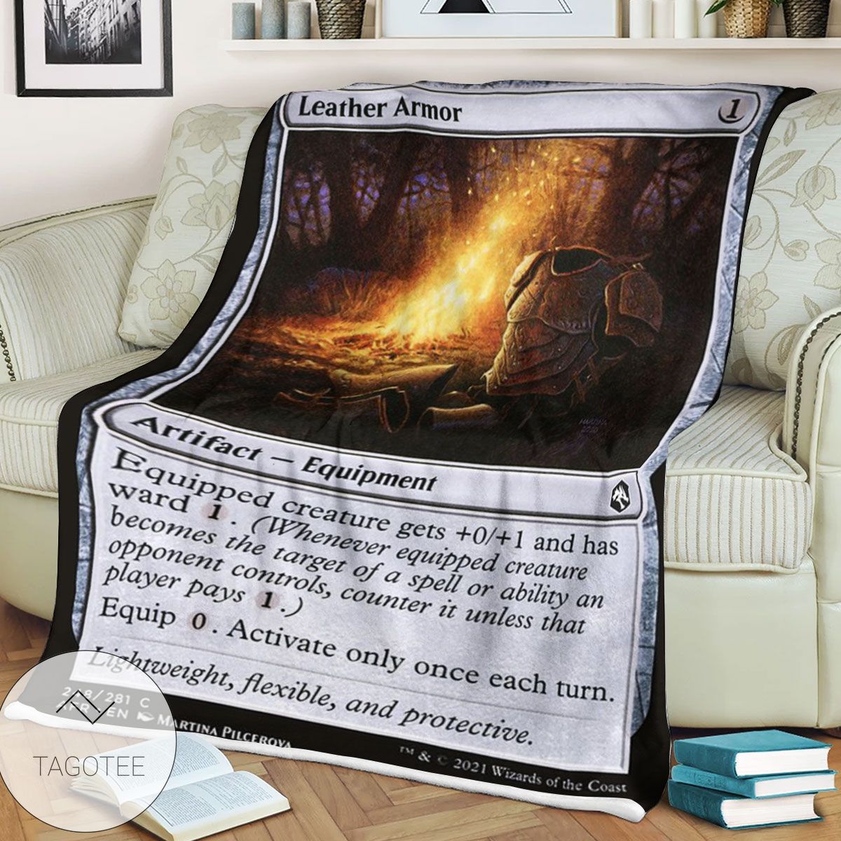 Afr 248 Leather Armor Magic The Gathering Mtg Blanket Afr 248 Leather Armor Magic The Gathering Mtg Blanket