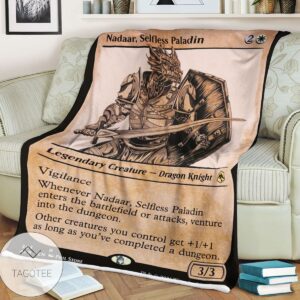 Afr 303 Nadaar Selfless Paladin Magic The Gathering Mtg Blanket