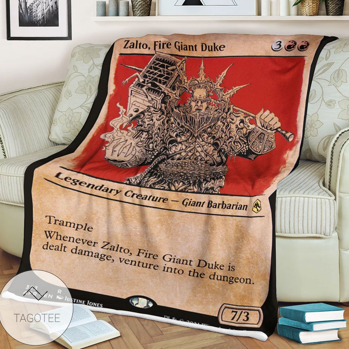 Afr 323 Zalto Fire Giant Duke Magic The Gathering Mtg Blanket Afr 323 Zalto Fire Giant Duke Magic The Gathering Mtg Blanket