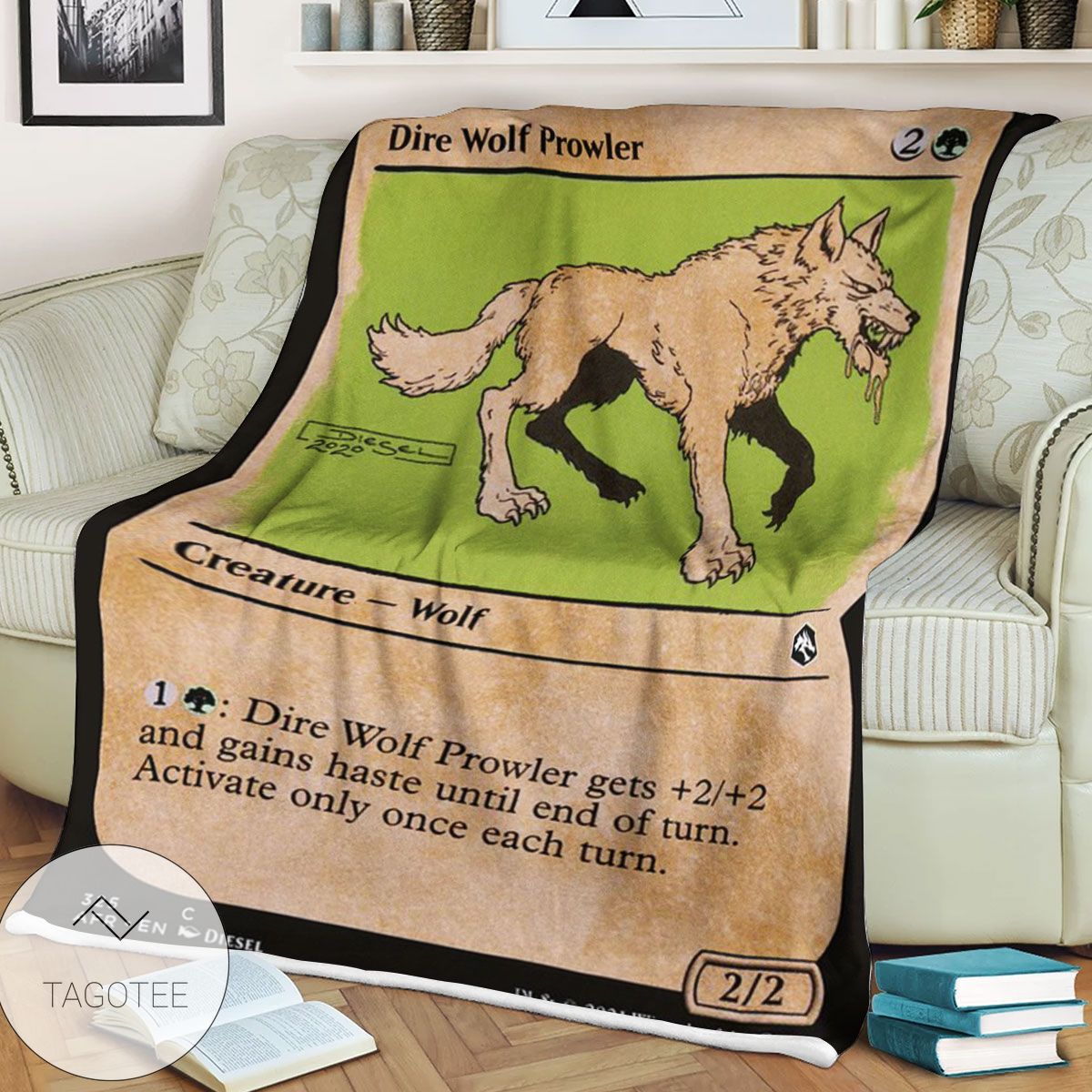 Afr 325 Dire Wolf Prowler Magic The Gathering Mtg Blanket Afr 325 Dire Wolf Prowler Magic The Gathering Mtg Blanket