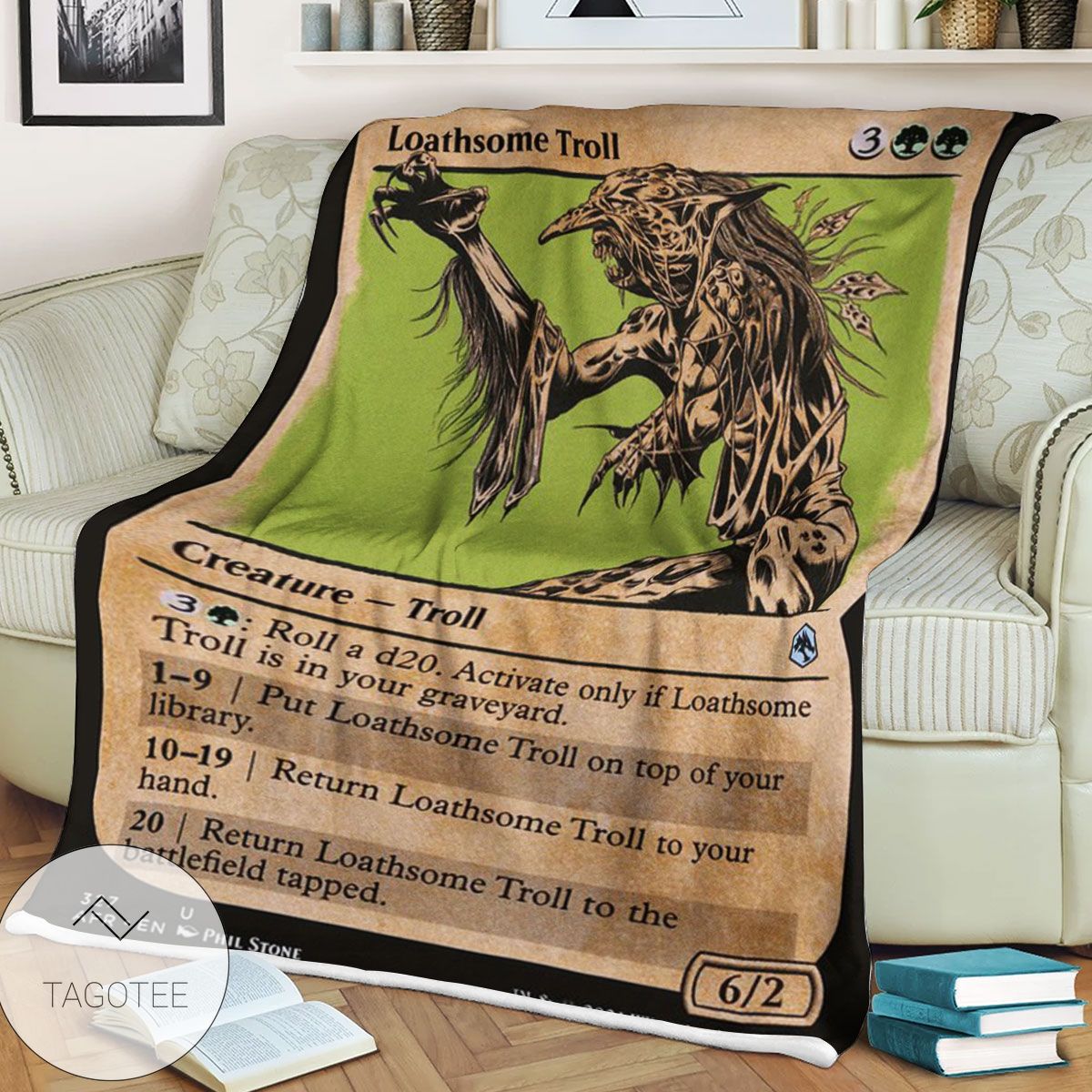 Afr 327 Loathsome Troll Magic The Gathering Mtg Blanket Afr 327 Loathsome Troll Magic The Gathering Mtg Blanket