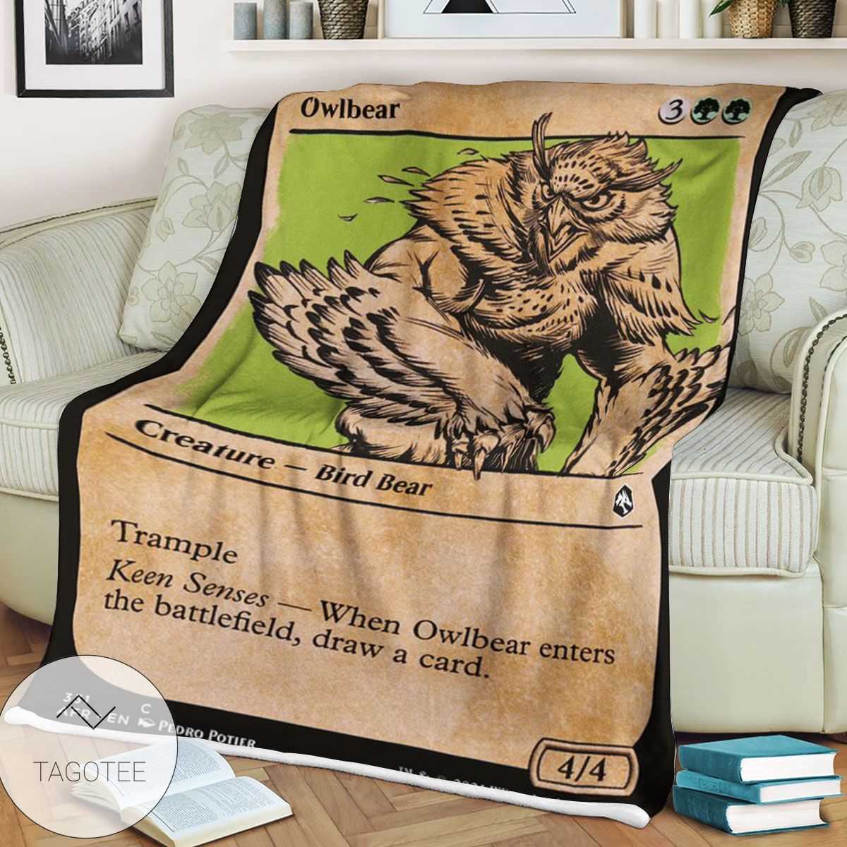 Afr 331 Owlbear Magic The Gathering Mtg Blanket Afr 331 Owlbear Magic The Gathering Mtg Blanket