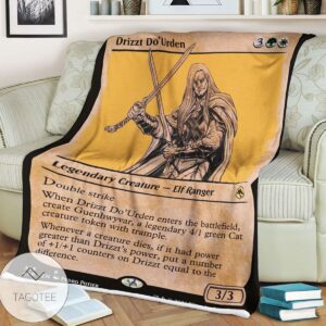 Afr 338 Drizzt Do Urden Magic The Gathering Mtg Blanket