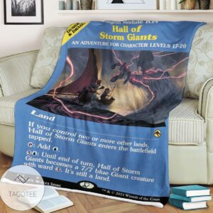 Afr 354 Hall Of Storm Giants Magic The Gathering Mtg Blanket