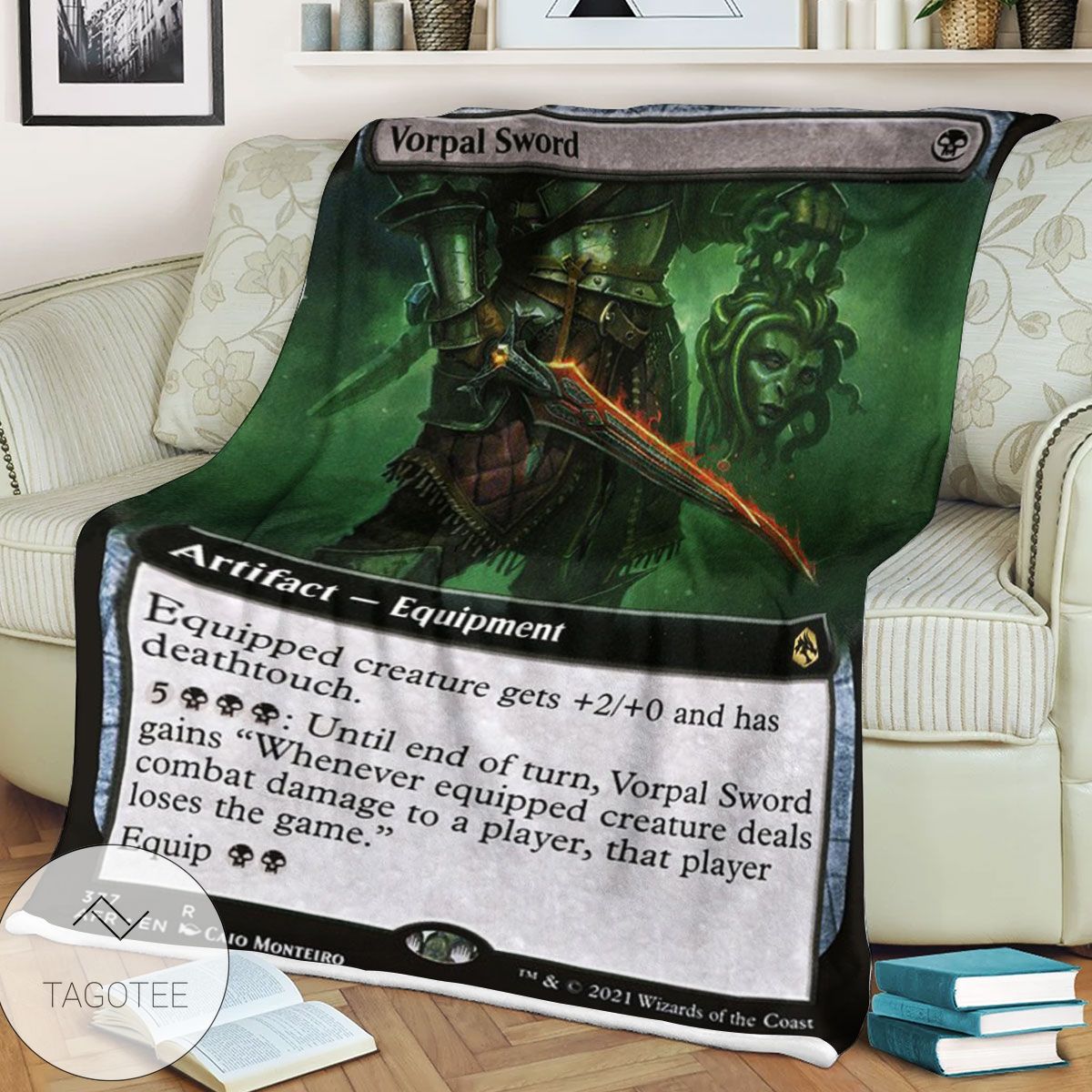 Afr 377 Vorpal Sword Magic The Gathering Mtg Blanket Afr 377 Vorpal Sword Magic The Gathering Mtg Blanket