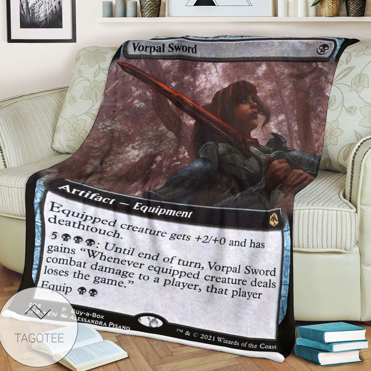 Afr 396 Vorpal Sword Magic The Gathering Mtg Blanket Afr 396 Vorpal Sword Magic The Gathering Mtg Blanket