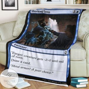 Afr 72 Shocking Grasp Magic The Gathering Mtg Blanket