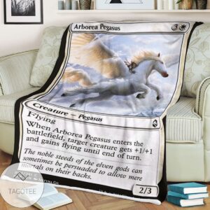 Afr Arborea Pegasus Magic The Gathering Mtg Blanket