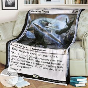 Afr Dancing Sword Magic The Gathering Mtg Blanket