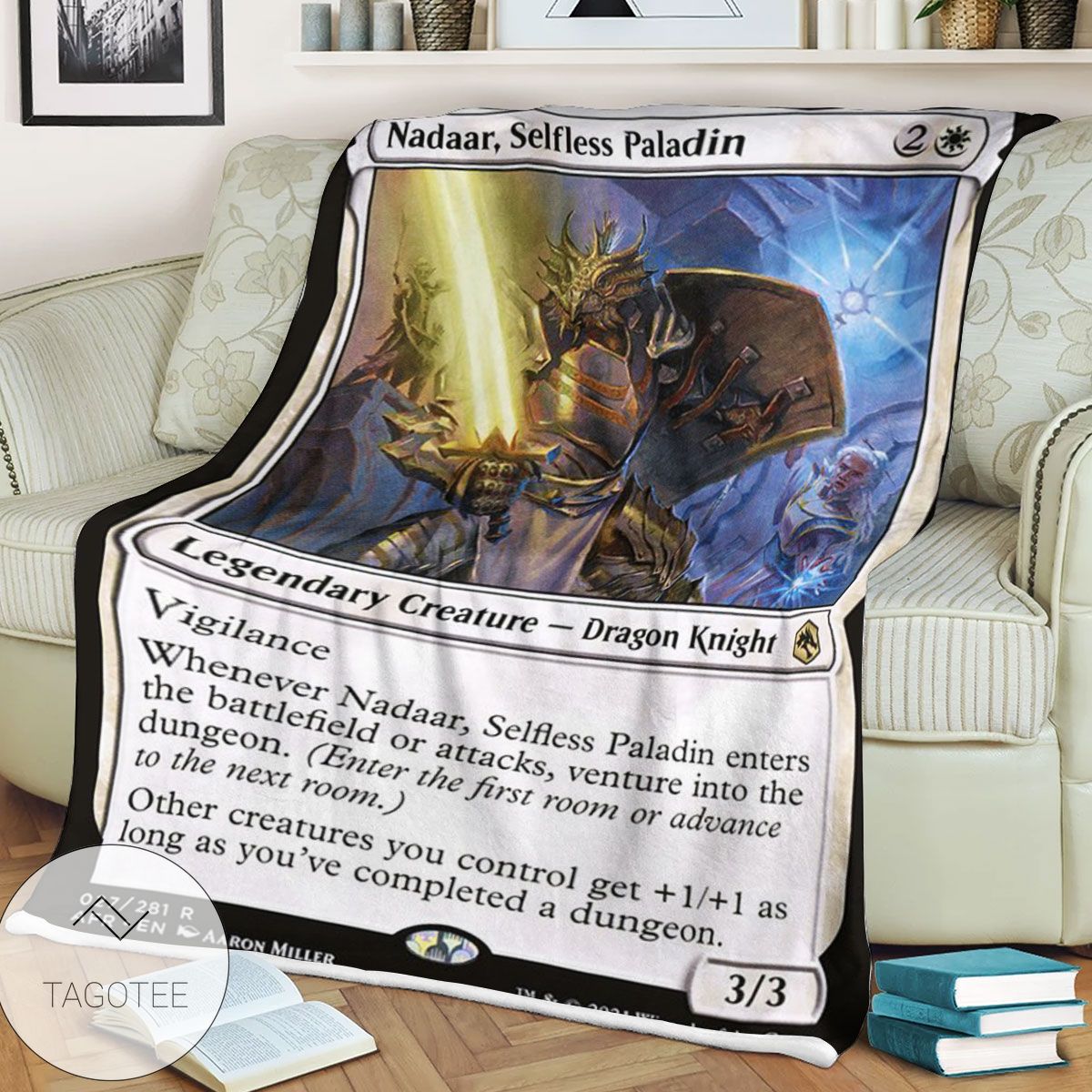 Afr Nadaar Selfless Paladin Magic The Gathering Mtg Blanket Afr Nadaar Selfless Paladin Magic The Gathering Mtg Blanket