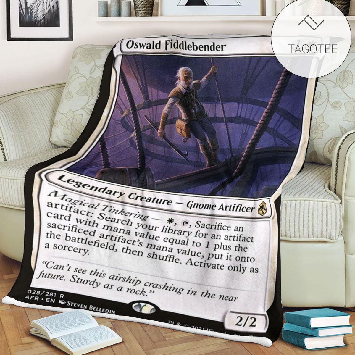 Afr Oswald Fiddlebender Mtg Game Magic The Gathering Fleece Blanket Afr Oswald Fiddlebender Mtg Game Magic The Gathering Fleece Blanket