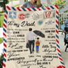 Air Mail To My Dad I Know Its Not Easy For A Man To Raise A Child Blanket