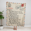Airmail From Mom To My Son Blanket
