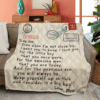 Airmail From Mom To My Son Quilt Blanket