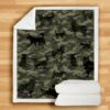 Alaskan Malamute Camo Blanket