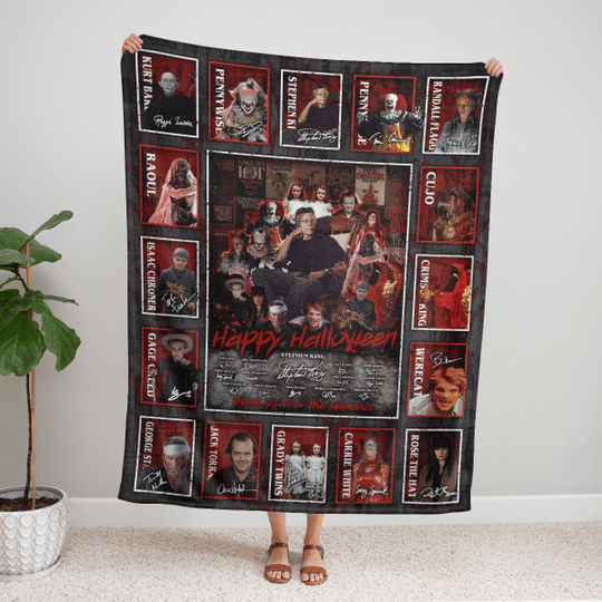 All Stephen King Horror Movies Characters Blanket Limited Edition All Stephen King Horror Movies Characters Blanket Limited Edition
