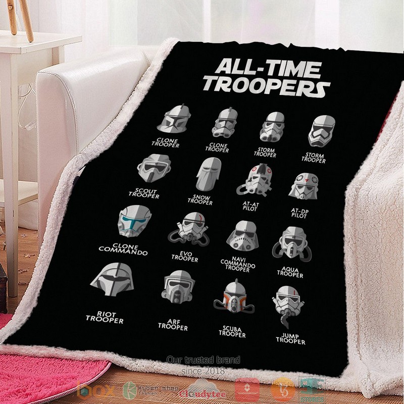 All Time Troopers Throw Blanket All Time Troopers Throw Blanket