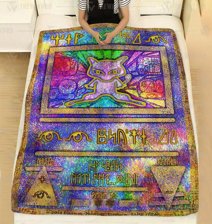 Ancient Mew Holo Pokemon Blanket Limited Edition Ancient Mew Holo Pokemon Blanket Limited Edition