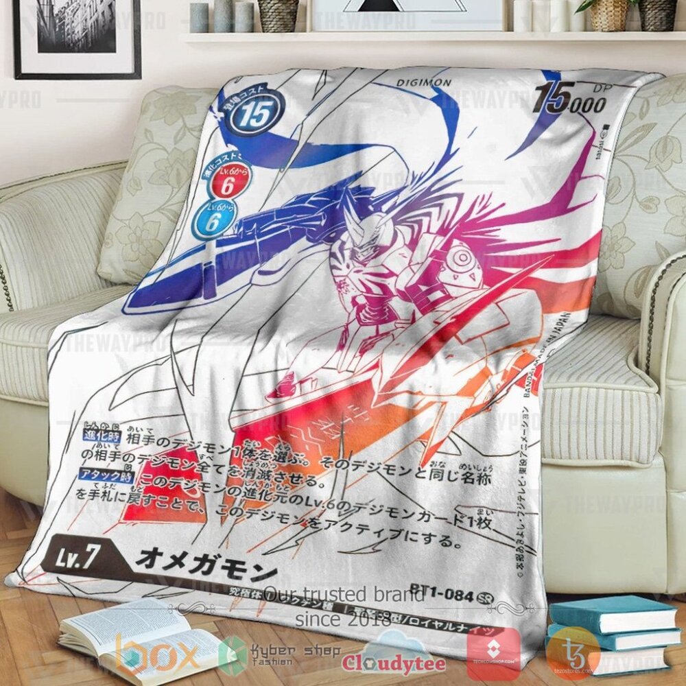Anime Digimon 084 Omegamon Custom Soft Blanket Anime Digimon 084 Omegamon Custom Soft Blanket