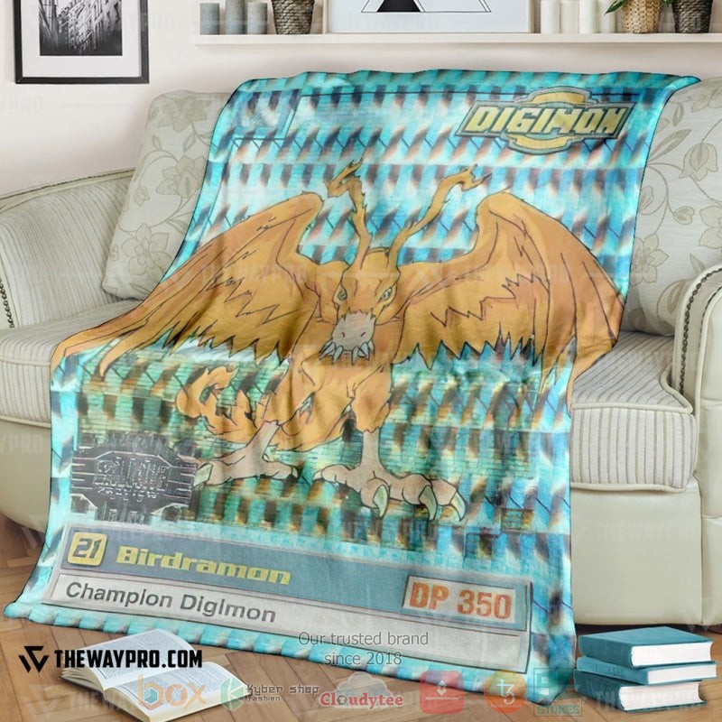 Anime Digimon Cockatrimon Soft Blanket Anime Digimon Cockatrimon Soft Blanket