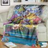 Anime Digimon Gabumon Custom Soft Blanket