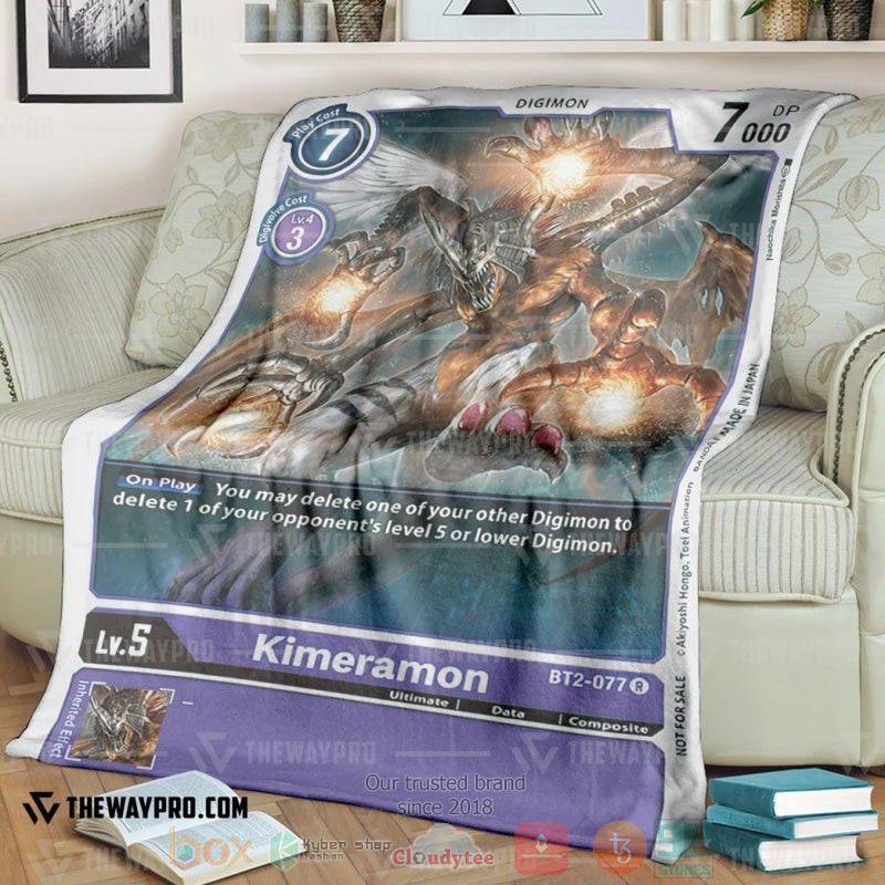 Anime Digimon Kimeramon Soft Blanket Anime Digimon Kimeramon Soft Blanket
