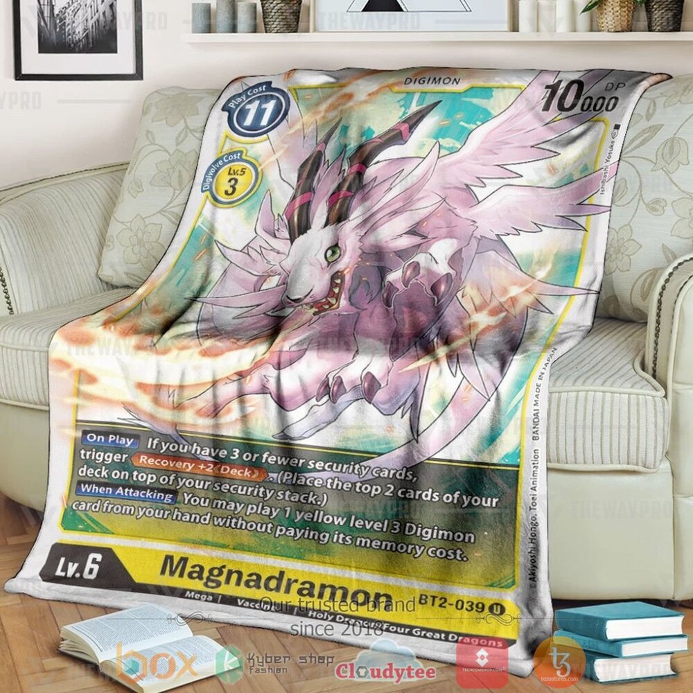 Anime Digimon Magnadramon Custom Soft Blanket Anime Digimon Magnadramon Custom Soft Blanket