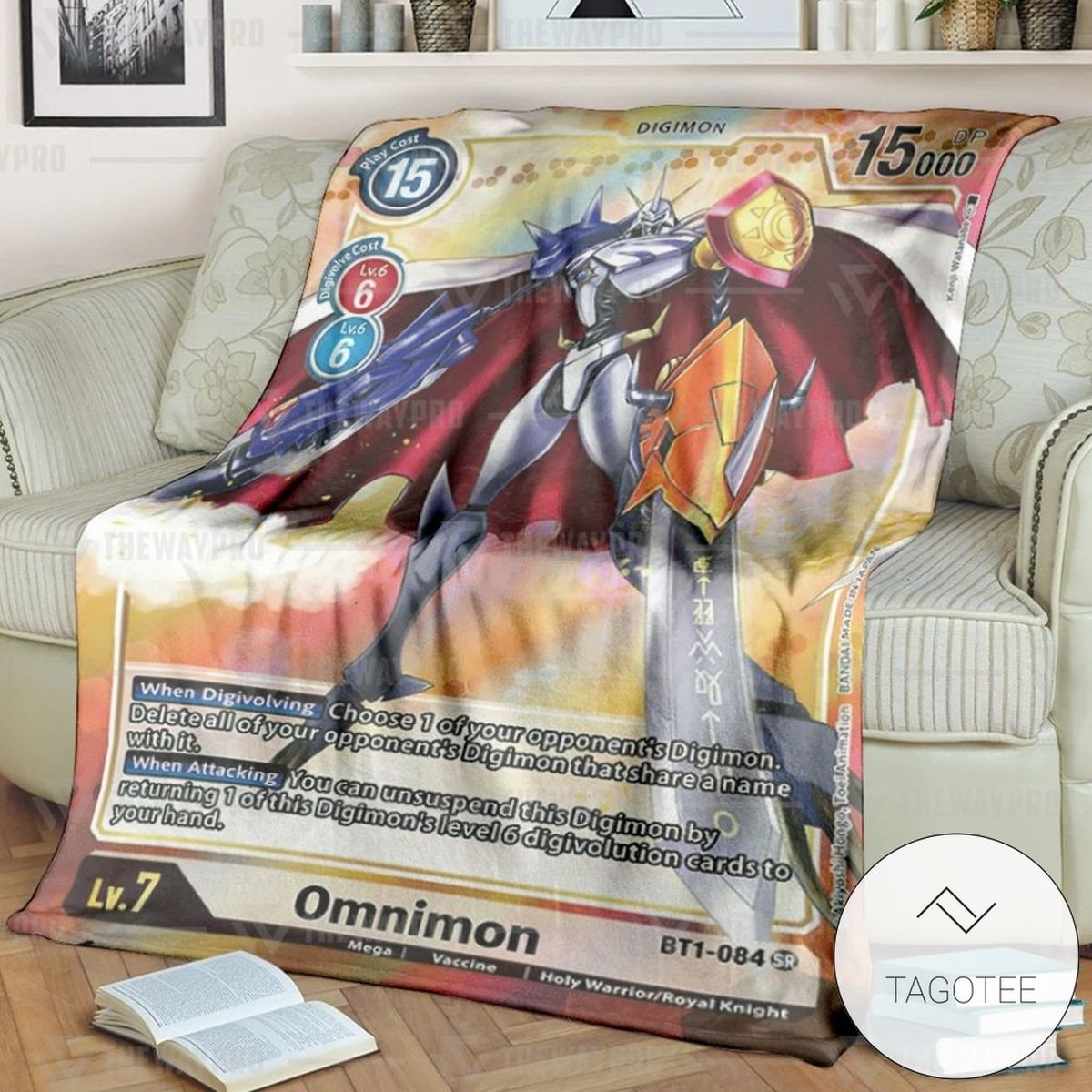 Anime Digimon Omnimon Blanket Anime Digimon Omnimon Blanket