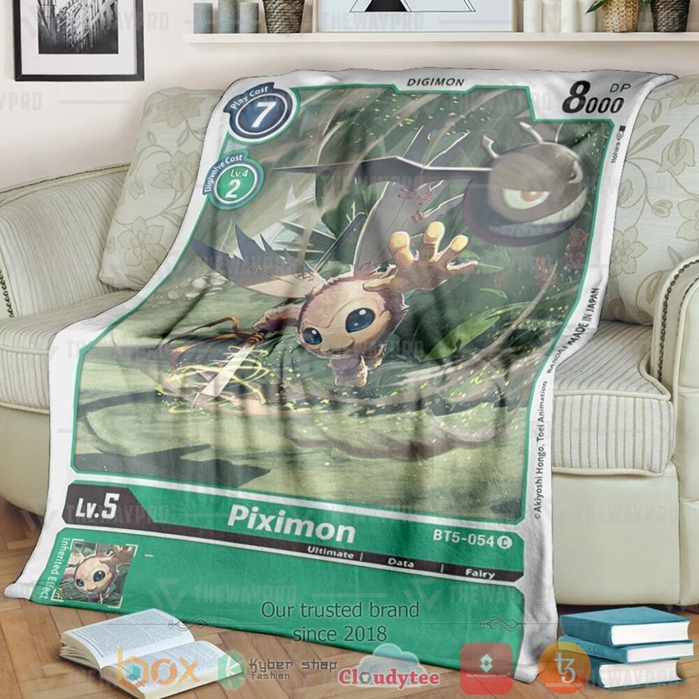 Anime Digimon Piximon Custom Soft Blanket 2 Anime Digimon Piximon Custom Soft Blanket 2