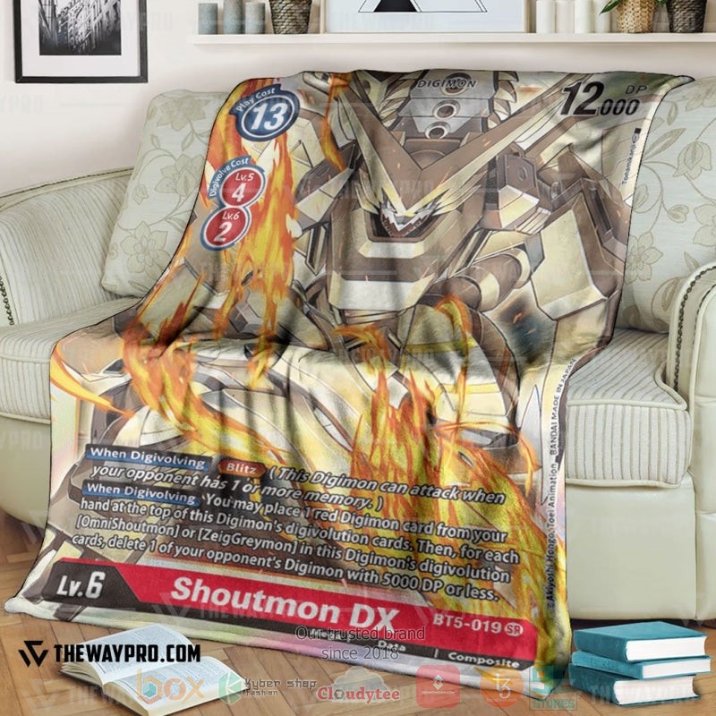 Anime Digimon Shoutmon Dx Soft Blanket Anime Digimon Shoutmon Dx Soft Blanket