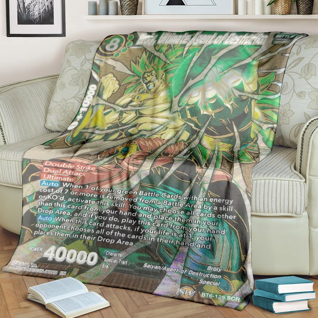 Anime Dragon Ball Broly Ultimate Agent Of Destruction Custom Soft Blanket 2 Anime Dragon Ball Broly Ultimate Agent Of Destruction Custom Soft Blanket 2