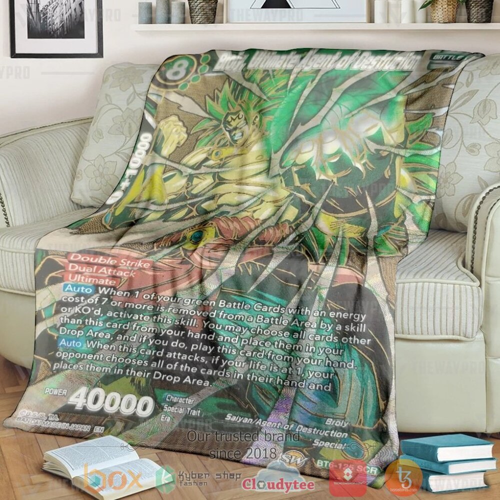 Anime Dragon Ball Broly Ultimate Agent Of Destruction Custom Soft Blanket 3 Anime Dragon Ball Broly Ultimate Agent Of Destruction Custom Soft Blanket 3