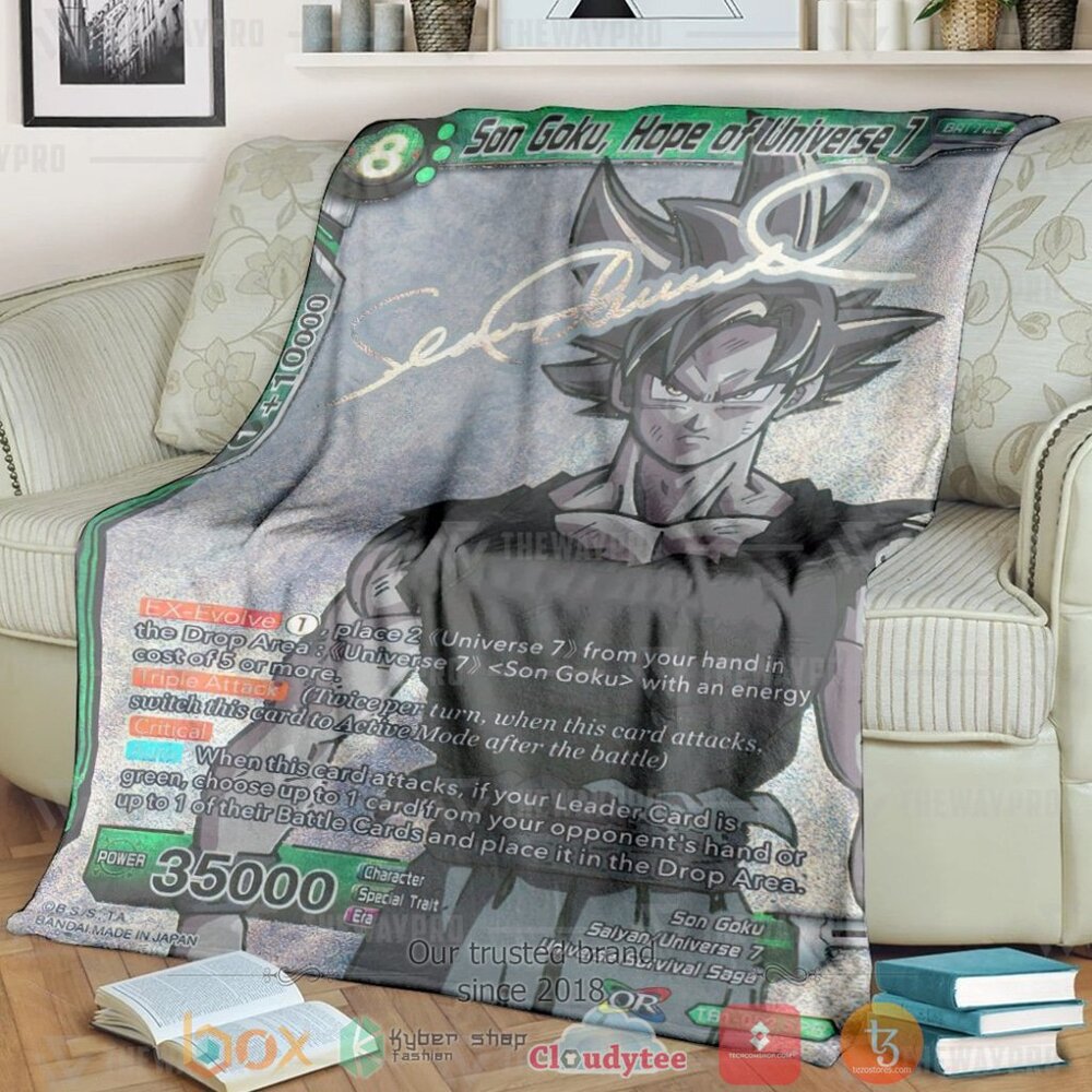 Anime Dragon Ball Son Goku Hope Of Universe 7 Custom Soft Blanket 2 Anime Dragon Ball Son Goku Hope Of Universe 7 Custom Soft Blanket 2