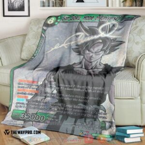 Anime Dragon Ball Son Goku Hope Of Universe 7 Soft Blanket
